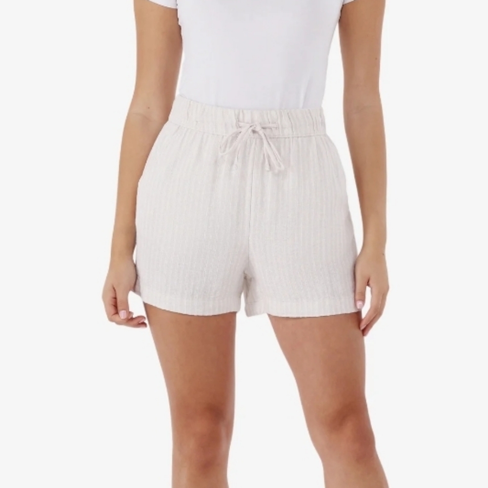 Time and Tru Beige Striped Print Pull-On Shorts – Size XXL (20)– NWT